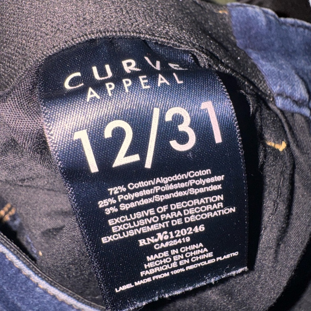 Curve appeal 12/31 Classic  Women's Jeans - Picture 7 of 7